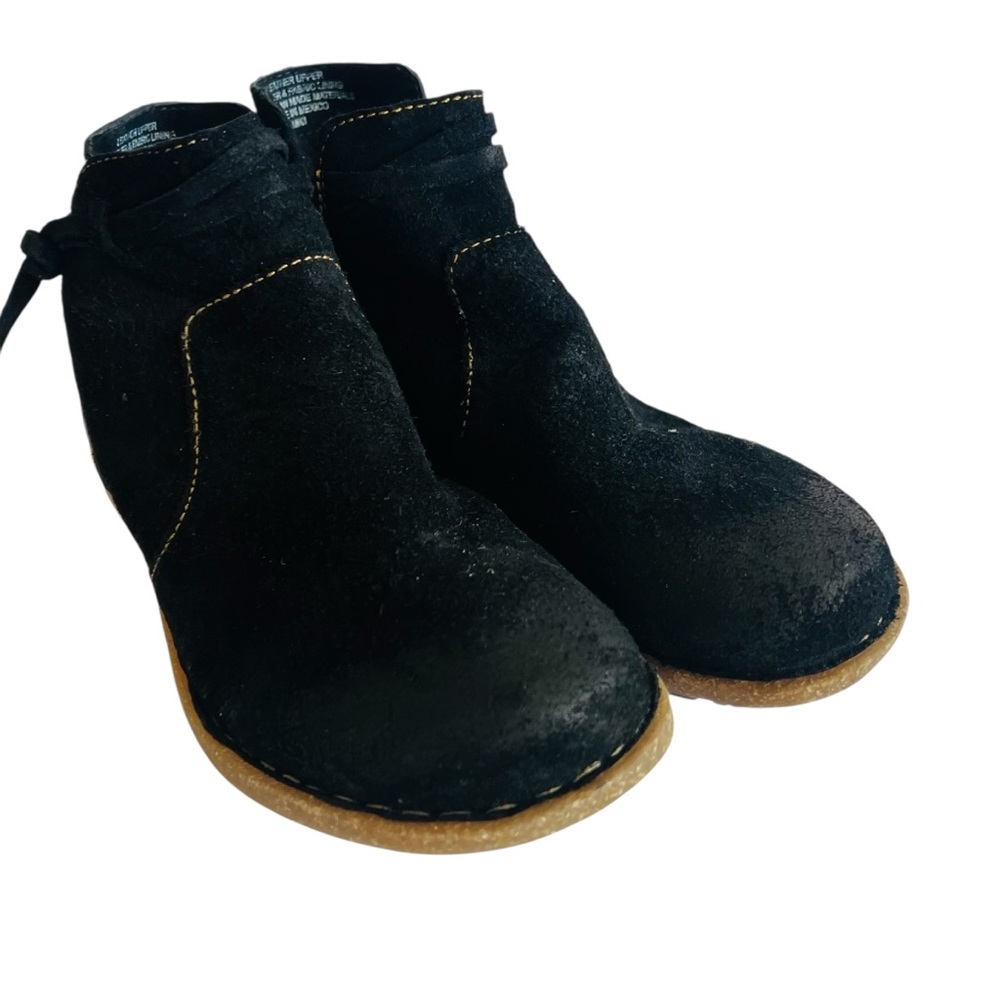 Born Black Suede Distressed Ankle Boots - Picture 4 of 6